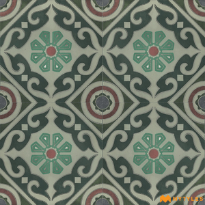 undefined-Vitrified Moroccan Tile Code19053 (300x300mm, Metallic)