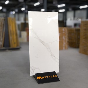 undefined-Vitrified White Floor and Wall Tile Code28945 (600x1200mm, Glossy)