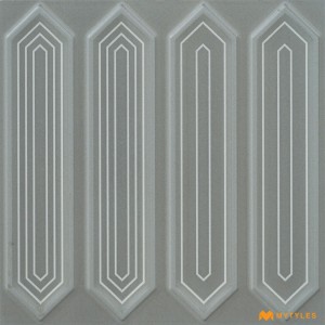 undefined-Ceramic Gray Picket Wall Tile Code26735 (300x300mm, Matt)