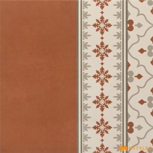 undefined-Ceramic Terracotta Carpet Border Floor and Wall Tile Code36083B(300x300mm, Matt)