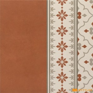 undefined-Ceramic Terracotta Carpet Border Floor and Wall Tile Code36083B(300x300mm, Matt)