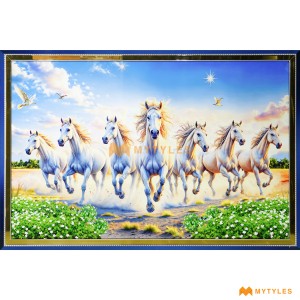 7 Horses Poster Tile Code32855