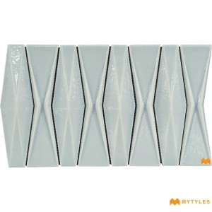 undefined-Imported White Mosaic Wall Tile Code31532 (205x318mm, Glossy)