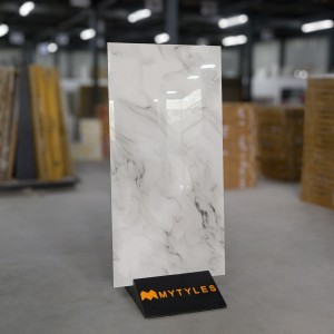 undefined-Vitrified White Floor and Wall Tile Code28977 (600x1200mm, Glossy)