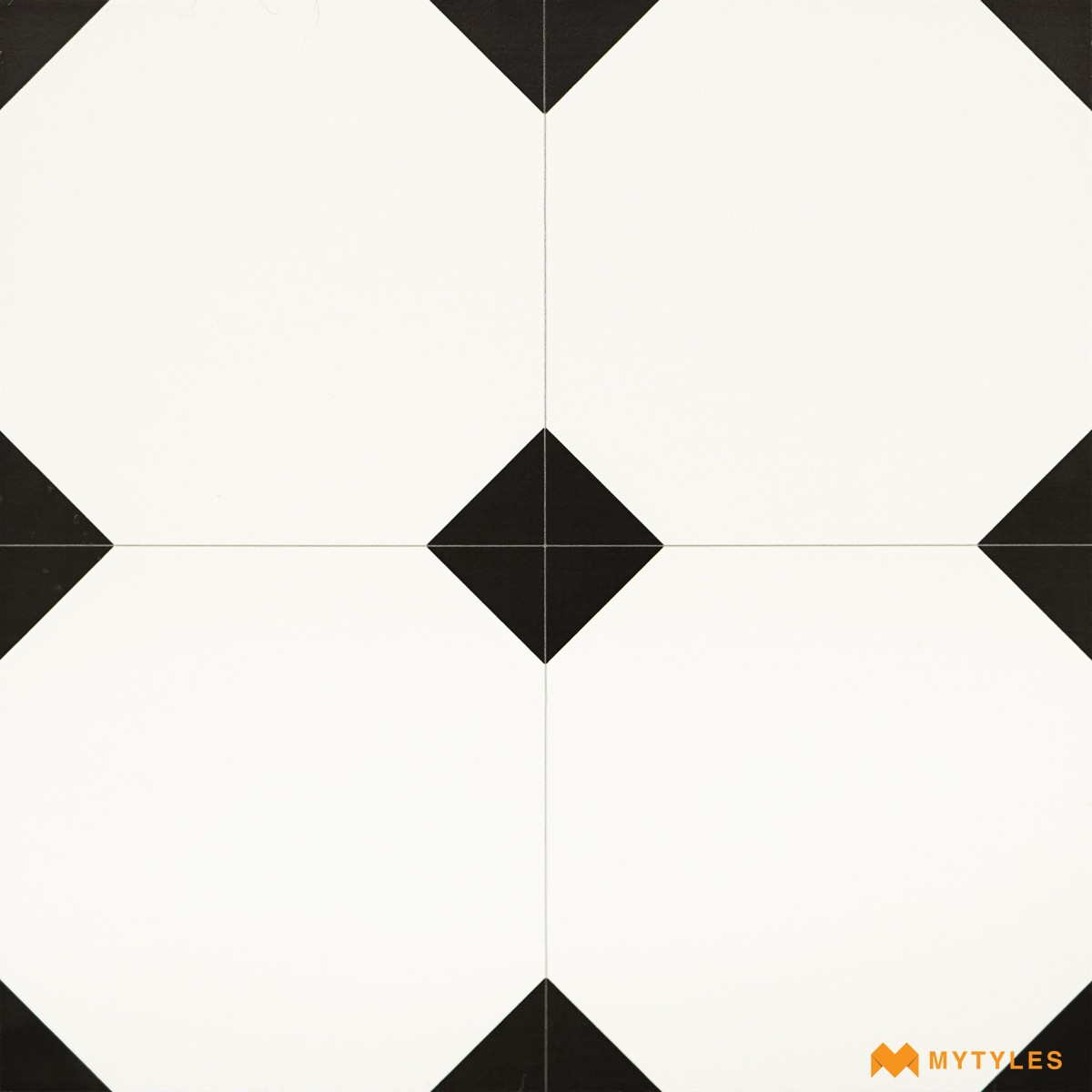 Buy Black and White Moroccan Tile For Floor & Wall