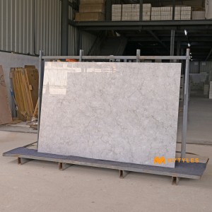 undefined-Vitrified Gray Floor and Wall Tile Code35702 (1200x1800mm, Glossy)