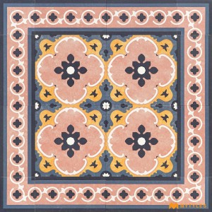 undefined-Pink Carpet Design Floor and Wall Tile Code30710 (300x300mm, Matt)