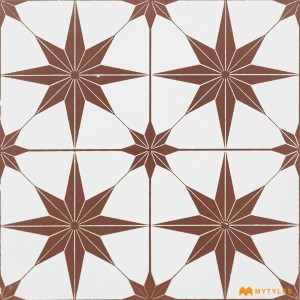 undefined-Vitrified Pink Moroccan Floor and Wall Tile Code31788 (300x300mm, Matt)