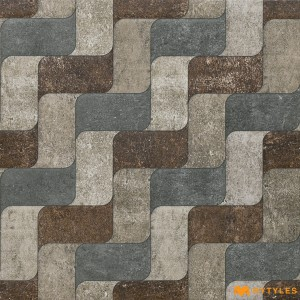 undefined-Vitrified Gray Digital Parking Floor and Wall Tile Code33849 (500x500mm, Matt)