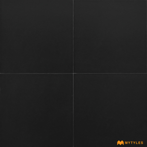 undefined-Ceramic Black Floor and Wall Tile Code26564 (300x300mm, Matt)