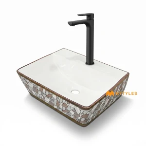 undefined-Ceramic White Wash Basin Code31638 (350x450mm, Glossy)
