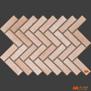 undefined-Imported Brown Geometric Floor and Wall Tile Code36386 (400x600mm, Matt)