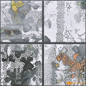 undefined-Vitrified Gray Moroccan Floor and Wall Tile Code38540 (200x200mm, Matt)