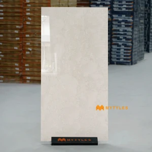 undefined-Stonex White Glossy Double Charged Marble Vitrified Tile Code38890 600x1200mm 2Pc