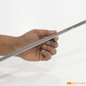 undefined-Stainless Silver T Patti Code28487 (12x1200mm, Metal)