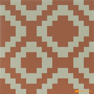 undefined-Vitrified Pink Moroccan Tile Code25259 (300x300mm, Matt)
