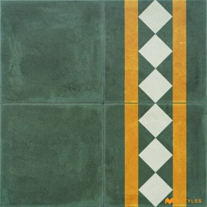 undefined-Green Carpet Design Floor and Wall Tile Code31114HL1 (300x300mm, Matt)