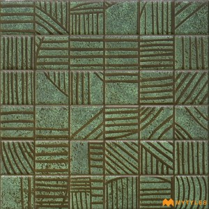 undefined-Ceramic Green Textured  Wall Tile Code36074 (300x300mm, Sugar)