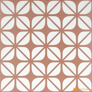 undefined-Vitrified Pink Moroccan Floor and Wall Tile Code32955 (300x300mm, Matt)