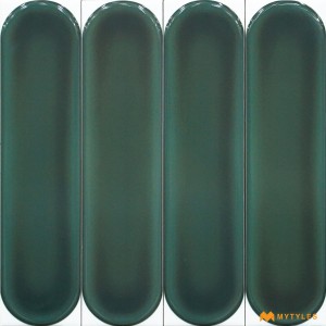 undefined-Imported Green Subway Wall Tile Code30471 (75x300mm, Glossy)