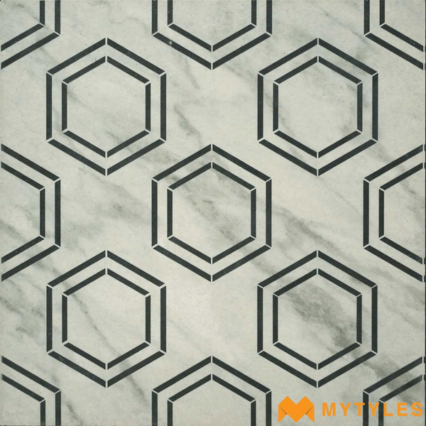 Moroccan Tiles-Vitrified Moroccan Tile Code4477 (300x300mm, Matt)