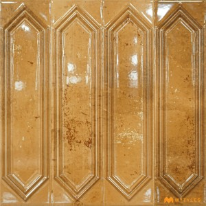 undefined-Ceramic Yellow Picket Wall Tile Code31446 (300x300mm, Glossy)