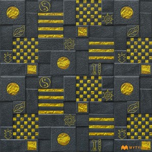 undefined-Porcelain Black Elevation Wall Tile Code29326 (300x450mm, Matt)