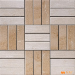 undefined-Vitrified Brown Digital Parking Floor and Wall Tile Code36868 (400x400mm, Matt)