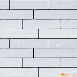 undefined-Blizzard White Glossy Ceramic Subway Wall Tile Code40552 300x600mm