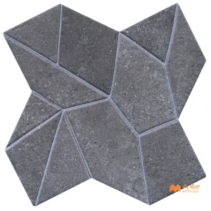 undefined-Imported Gray Vitrified Floor and Wall Tile Code37778 (255x255mm, Matt)