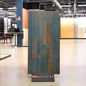 undefined-Vitrified Blue Floor and Wall Tile Code37070 (600x1200mm, Matt)