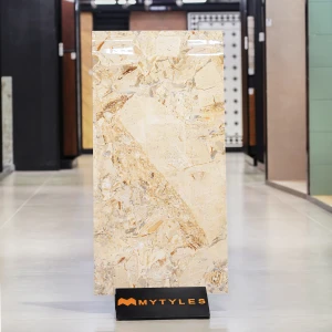 undefined-Vitrified Beige Floor and Wall Tile Code37502 (600x1200mm, Glossy)