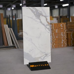 undefined-Vitrified White Floor and Wall Tile Code32607 (600x1200mm, Matt)