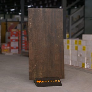 undefined-Vitrified Brown Floor and Wall Tile Code30085 (600x1200mm, Metallic)