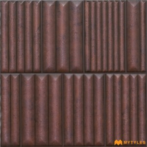 undefined-Ceramic Pink Textured Wall Tile Code35635 (300x300mm, Matt)