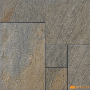 undefined-Vitrified Gray Parking Floor and Wall Tile Code28691 (400x400mm, Matt)