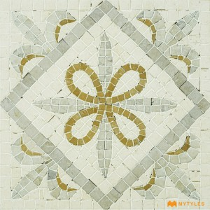 undefined-Ceramic Beige Moroccan Floor and Wall Tile Code31285 (300x300mm, Carving Matt)
