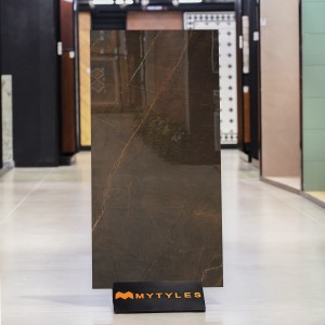 undefined-Vitrified Brown Floor and Wall Tile Code37469 (600x1200mm, High Glossy)
