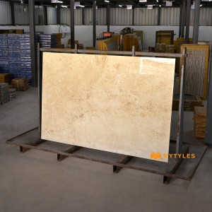undefined-Vitrified Cream Floor and Wall Tile Code32341 (1200x1800mm, Glossy)