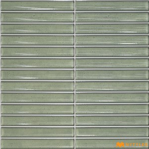 undefined-Ceramic Green Kitkat Wall Tile Code33882 (300x300mm, Glossy)