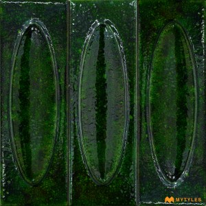 undefined-Imported Green Subway Wall Tile Code27704 (65x200mm, Glossy)