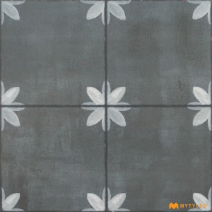 undefined-Ceramic Grey Moroccan Floor and Wall Tile Code28237 (300x300mm, Matt)