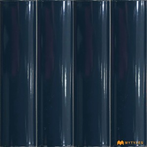 undefined-Blue Fluted Wall Tile Code28874 (75x300mm, Glossy)