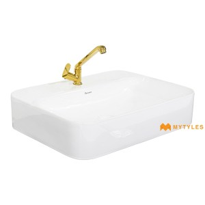 undefined-Parryware Ceramic White Wash Basin Code35010 (450x600mm, Glossy)-Aquiline