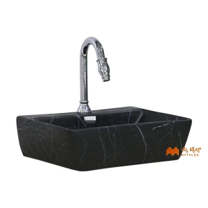 undefined-Ceramic Black Table Top Wash Basin Code35998 (350x450x140mm, Matt)