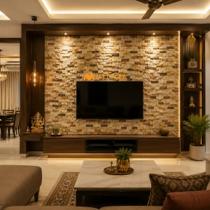 undefined-Natural Stone Wall Cladding Code15658 (300x300mm, Stone) -  Mix Interlock Mosaic