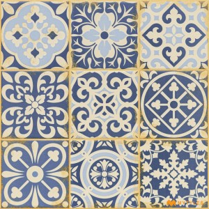 undefined-Ceramic Moroccan Tile Code3250 (300x300mm, Matt)