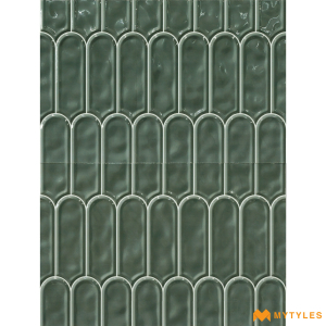 undefined-Ceramic Black Geometric Wall Tile Code26032D4 (300x450mm, Glossy)