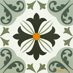 Buy 1x1 Feet Grey Moroccan Wall & Floor Tile code26901 Online