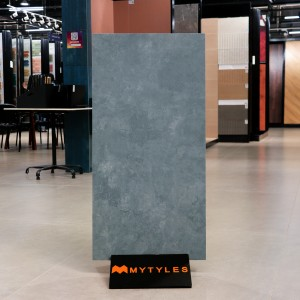 undefined-Vitrified Blue Floor and Wall Tile Code37057 (600x1200mm, Matt)